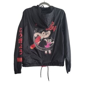 South Pole x Astro Boy Black Windbreaker Anorak Jacket